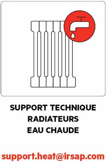 SUPPORT TECHNIQUE RADIATEURS EAU CHAUDE