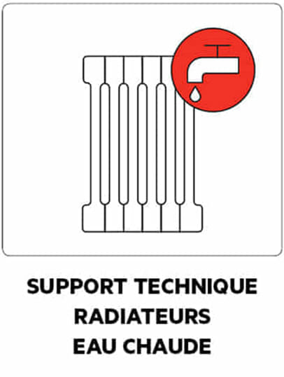 SUPPORT TECHNIQUE RADIATEURS EAU CHAUDE