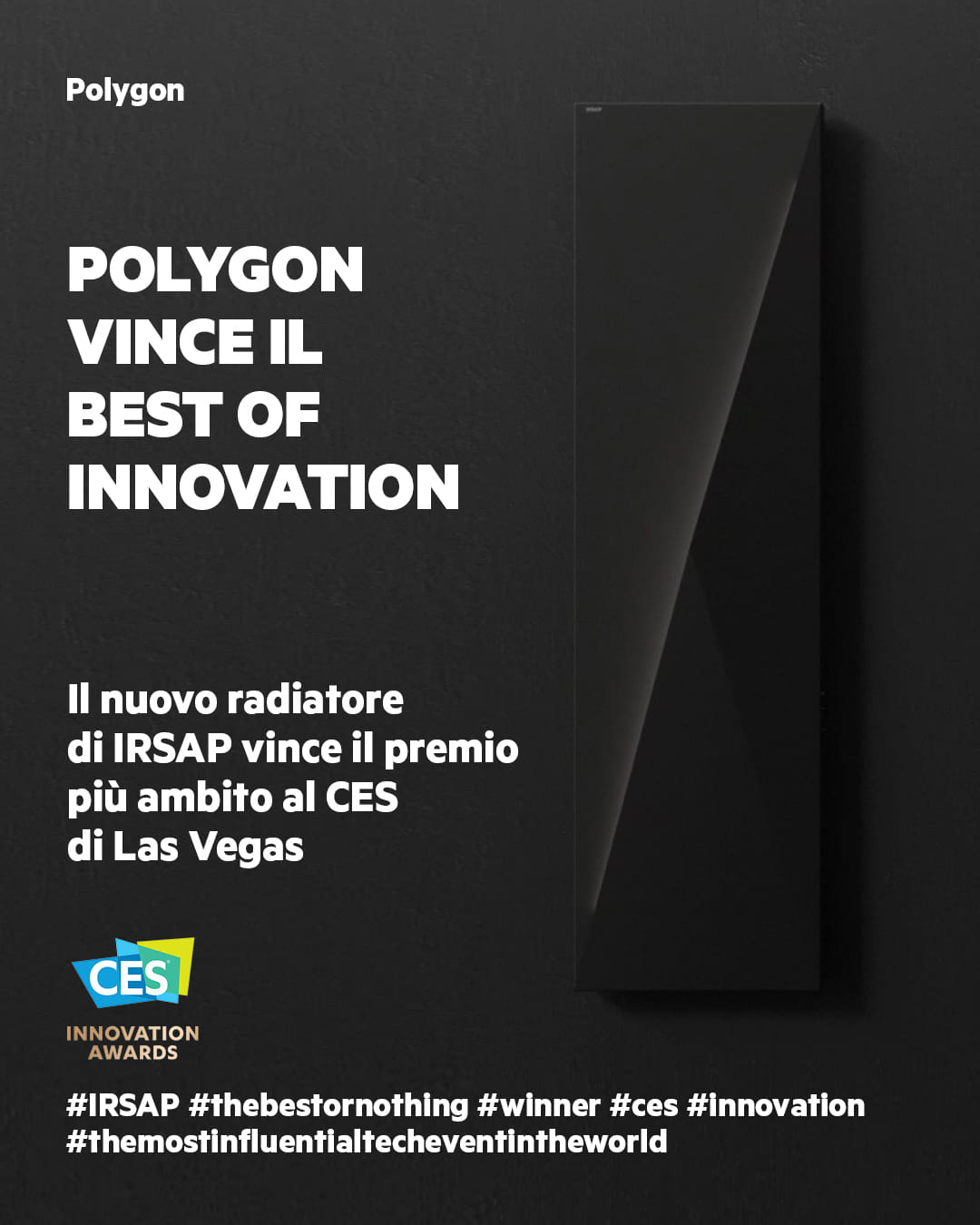 POLYGON WINS BEST OF INNOVATION AT CES IN LAS VEGAS
