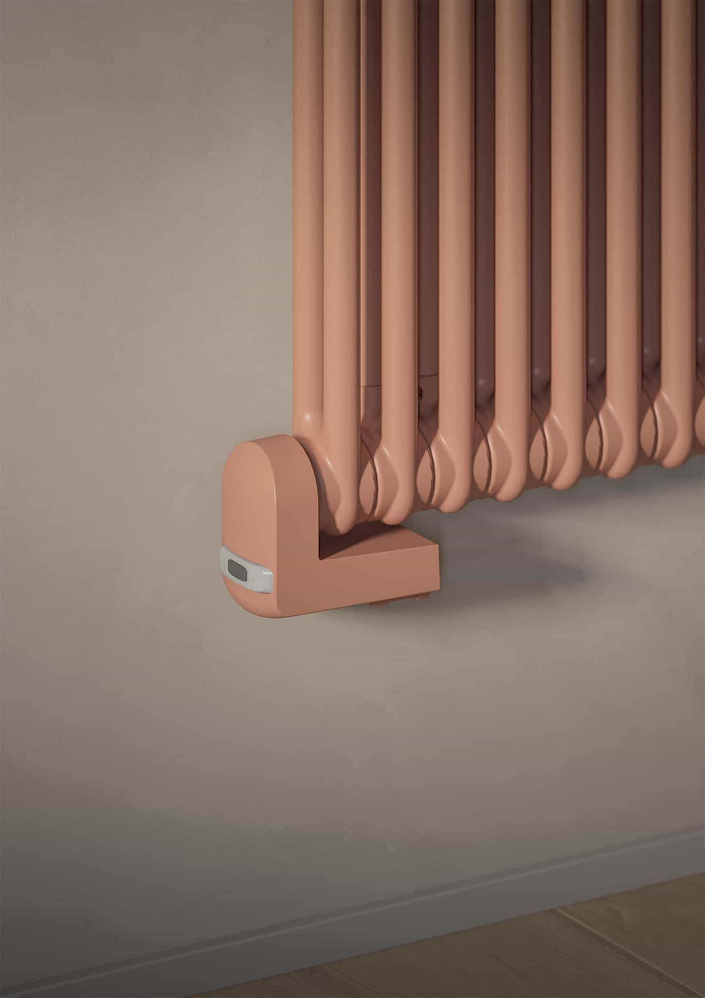 Tesi 2 Elettrico, 11 éléments, hauteur 1853 mm, largeur 555 mm, électrique, Rose Opaque - RAL 3012, (détail)