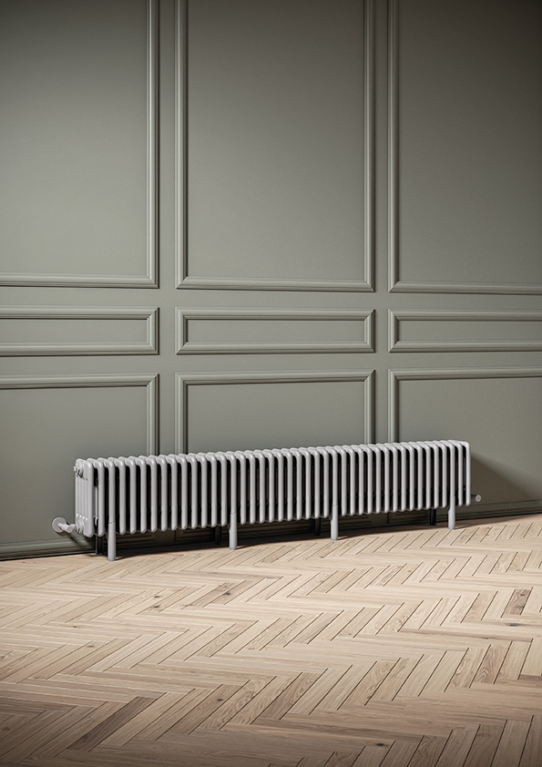 Tesi Plinthe, horizontal, 42 éléments, hauteur 300 mm, largeur 1800 mm, Gris Clair Opaque