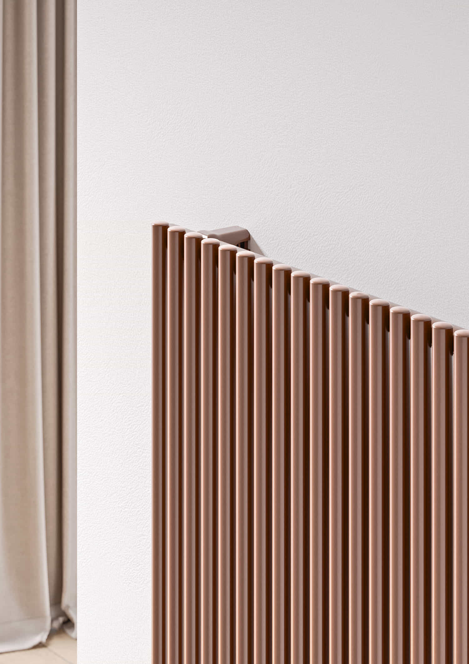 Arpa 23, vertical, 26 éléments, hauteur 2020 mm, largeur 878 mm, Marron Rouille - RAL 8004, (détail)