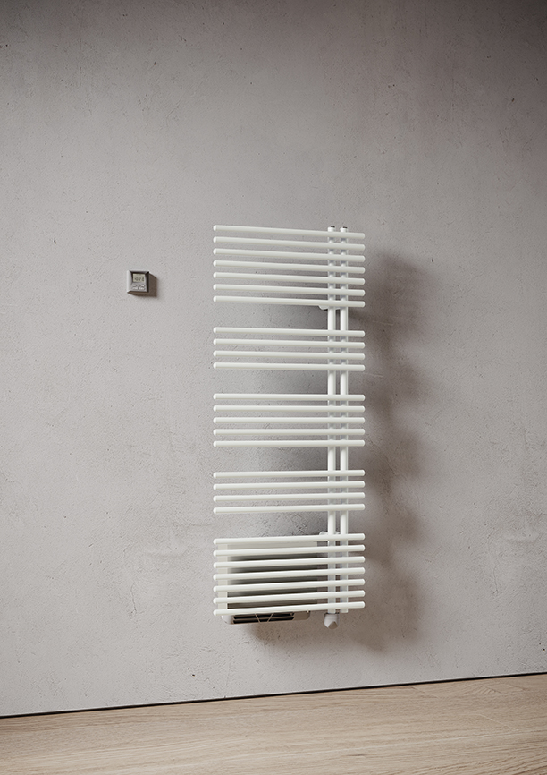 Funky S Air, Горизонтальный 1455 mm, Длина 500 mm,  термовентилятора, Белый матовый