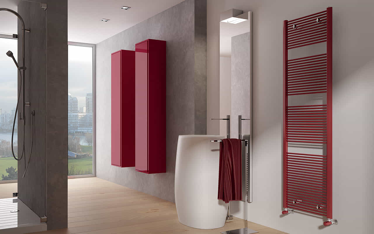 Filo, altezza 1709 mm, larghezza 616 mm, Rosso - RAL 3000