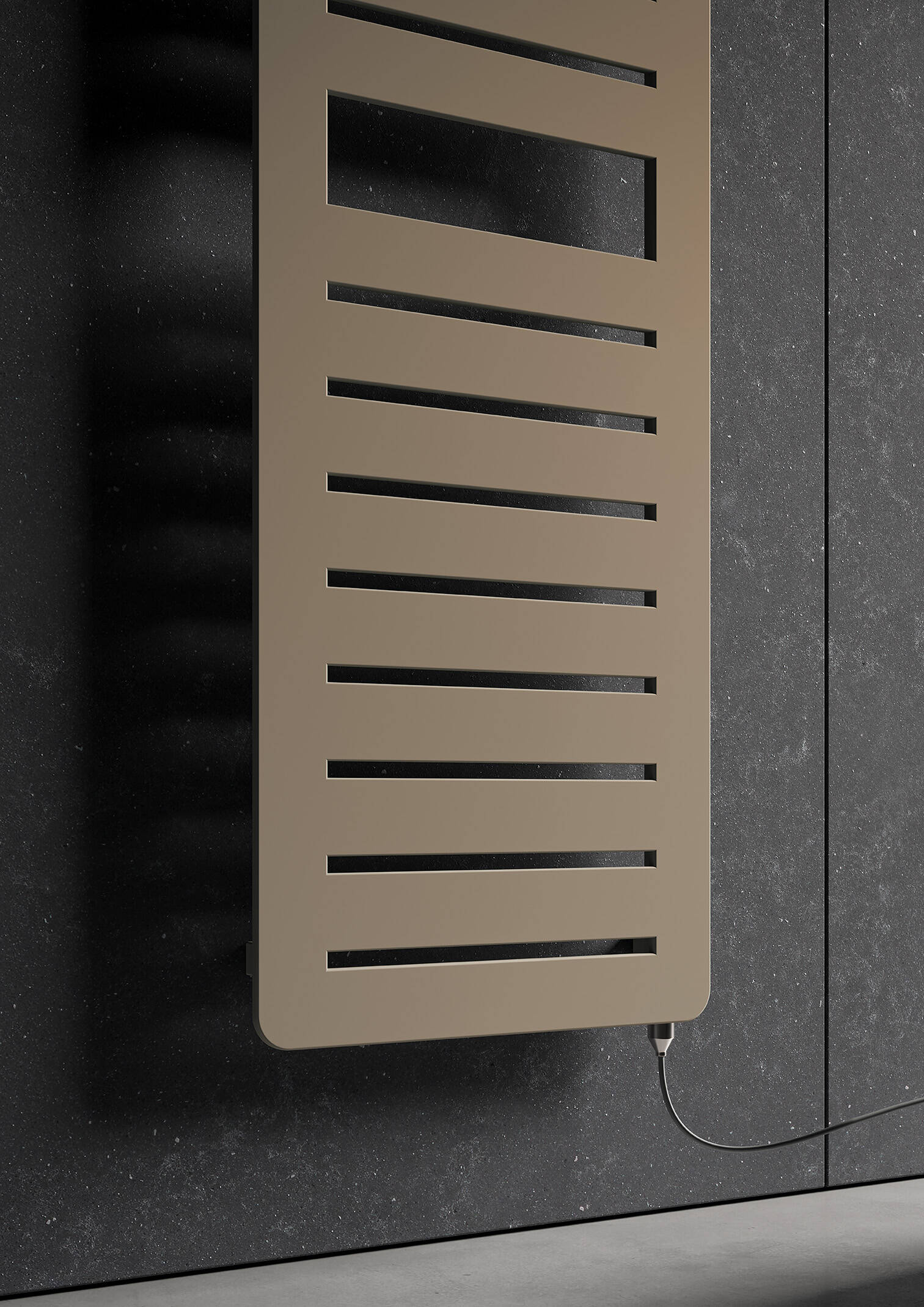 Page , altezza 1770 mm, larghezza 500 mm, Resistenza elettrica (tipologia S), Beige Semi Opaco - RAL 1001, (dettaglio)