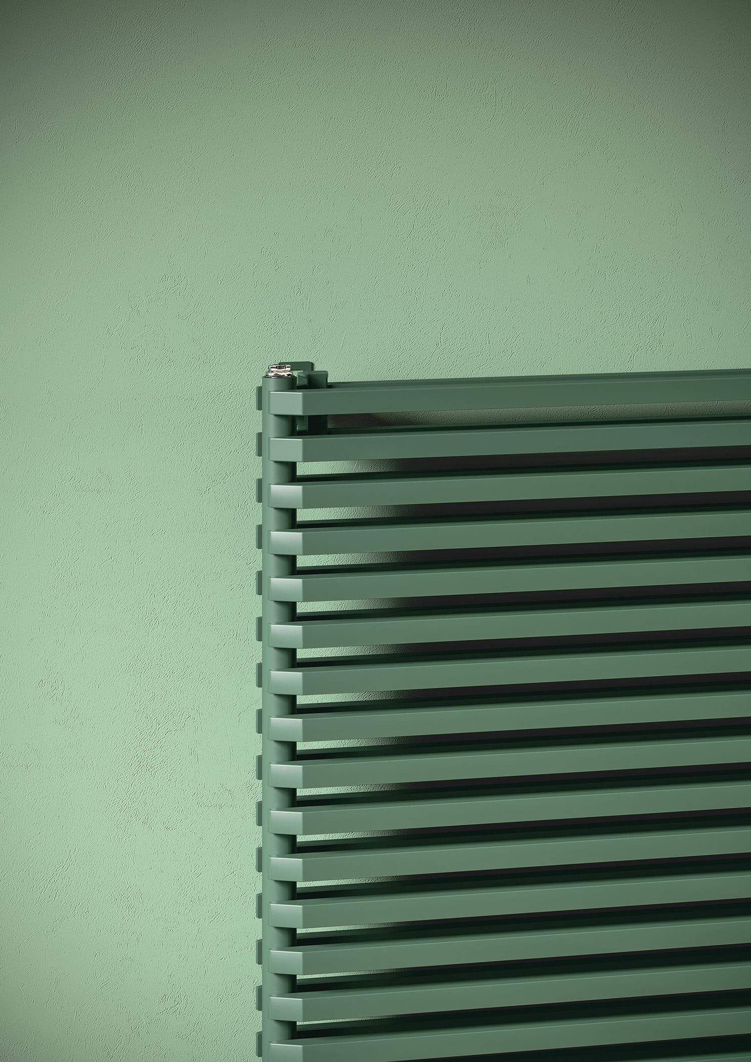 Sax 2, Horizontal, 20 elements, Hight 800 mm, Lenght 1800 mm, Woodland Green - RAL 6005, (detail)