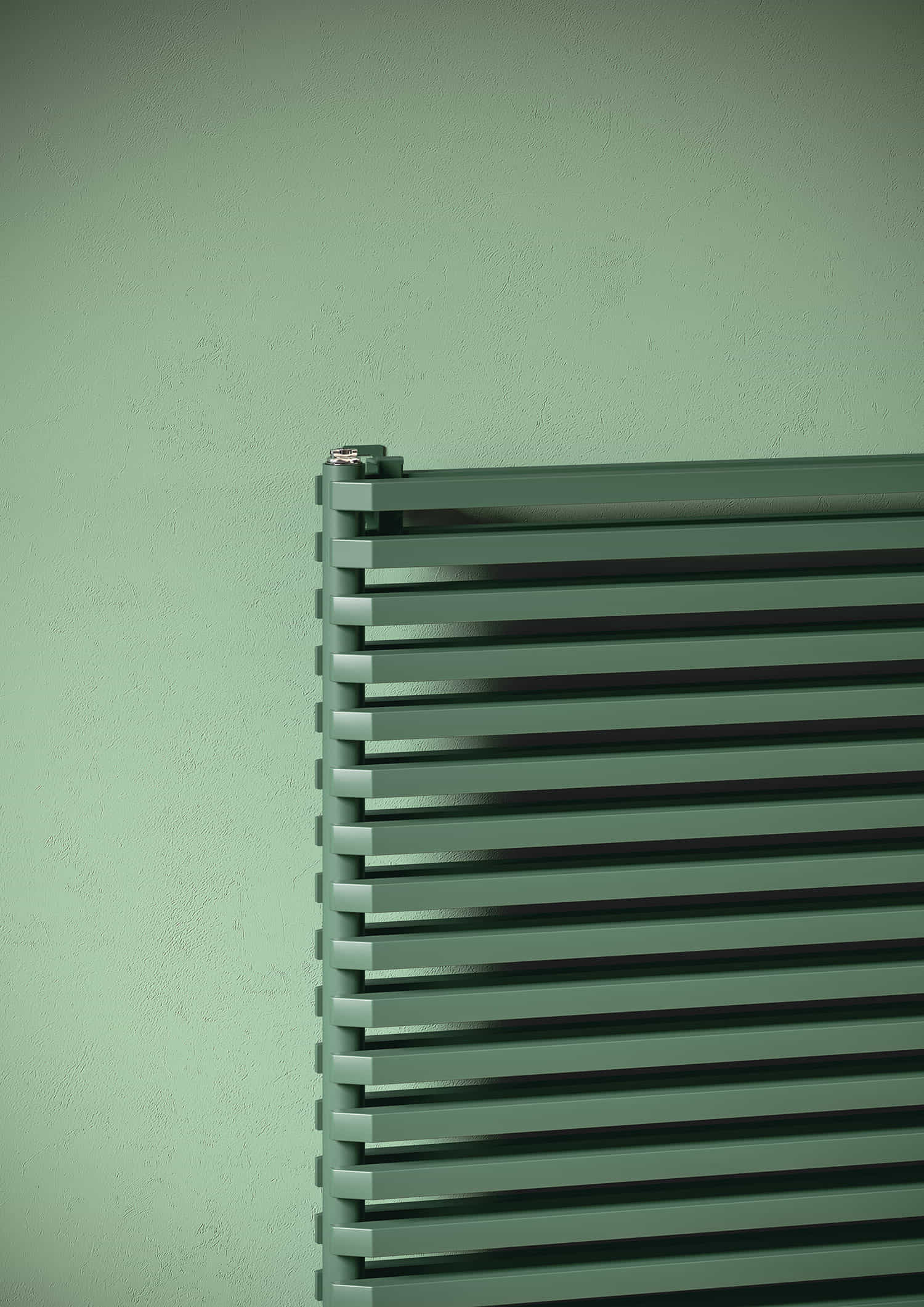 Sax 2, Horizontal, 20 elements, Hight 800 mm, Lenght 1800 mm, Moss Green Semi Matt - RAL 6005, (detail)