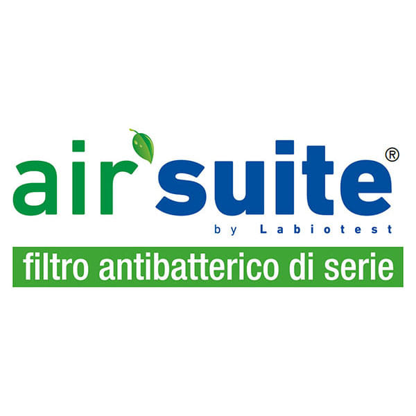 Filtro antibatterico Air’Suite® di serie.