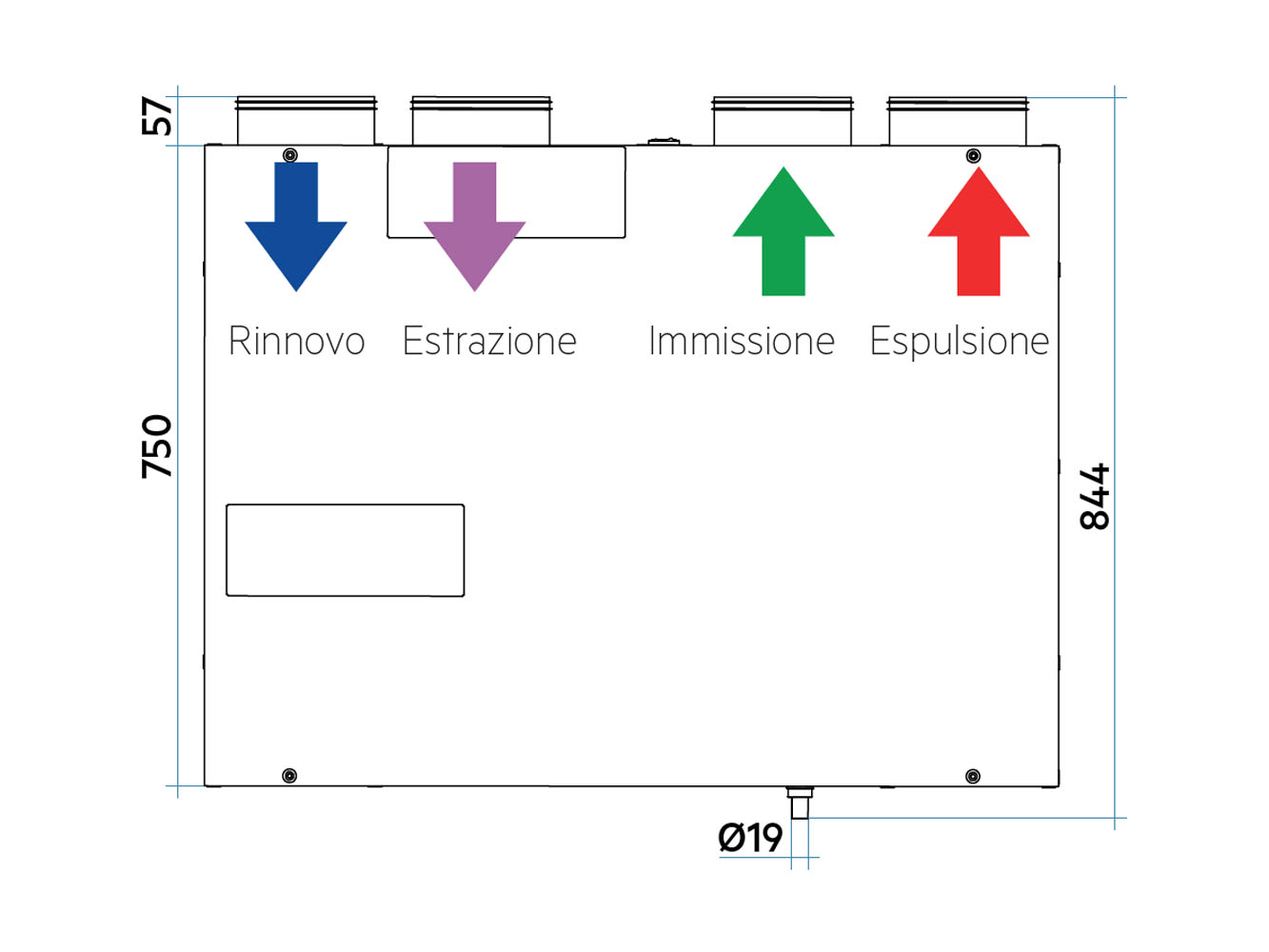 IRSAIR V 220 - Installazione flussi